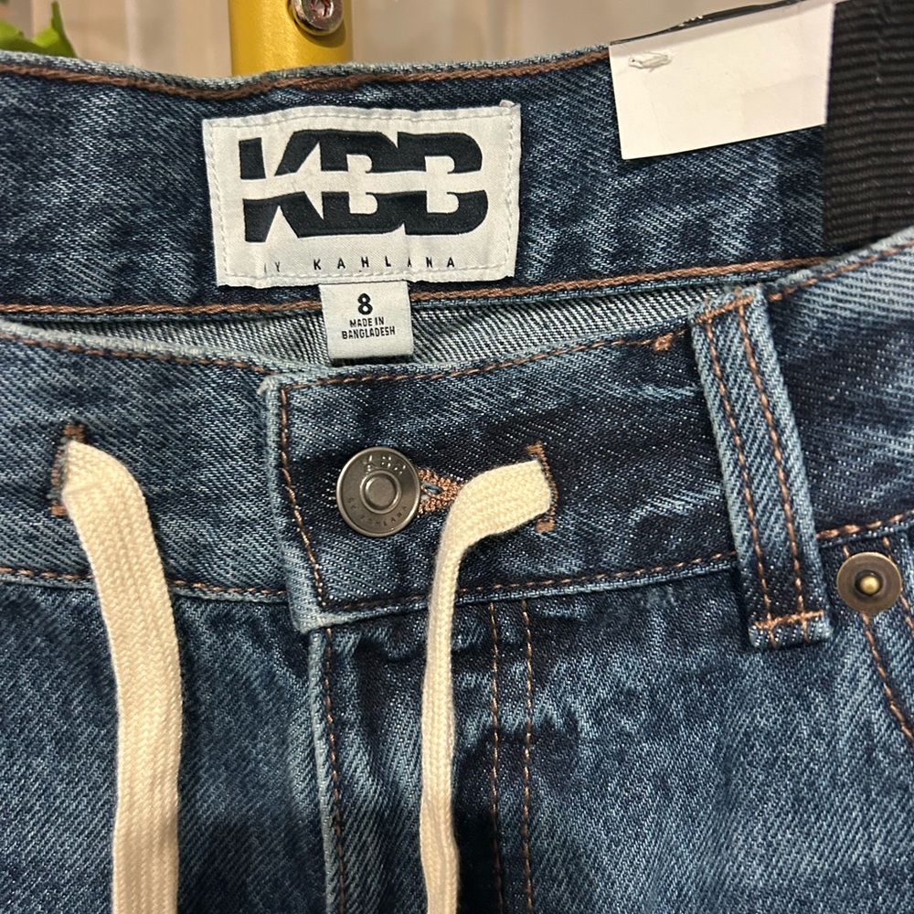 KBB Blue barrel Leg Jeans for Women - Picture 2 of 6